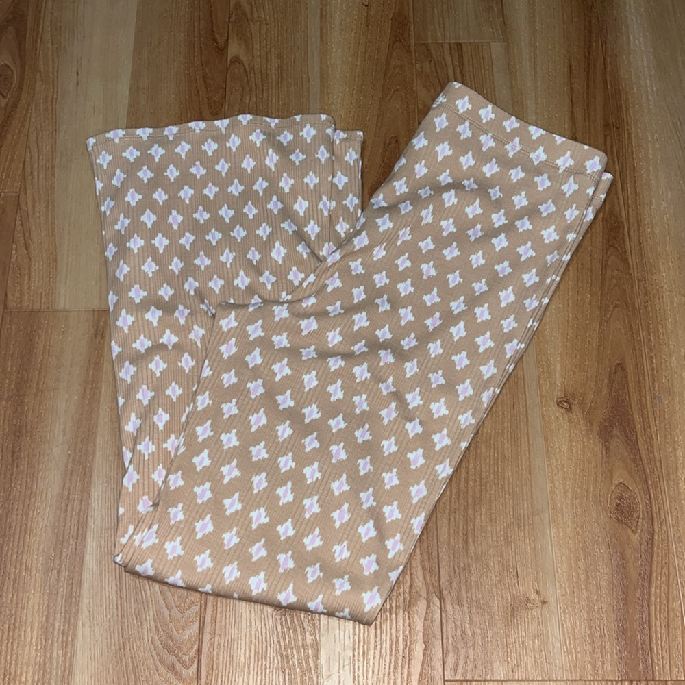 Tan Patterned Pants - Picture 3 of 6